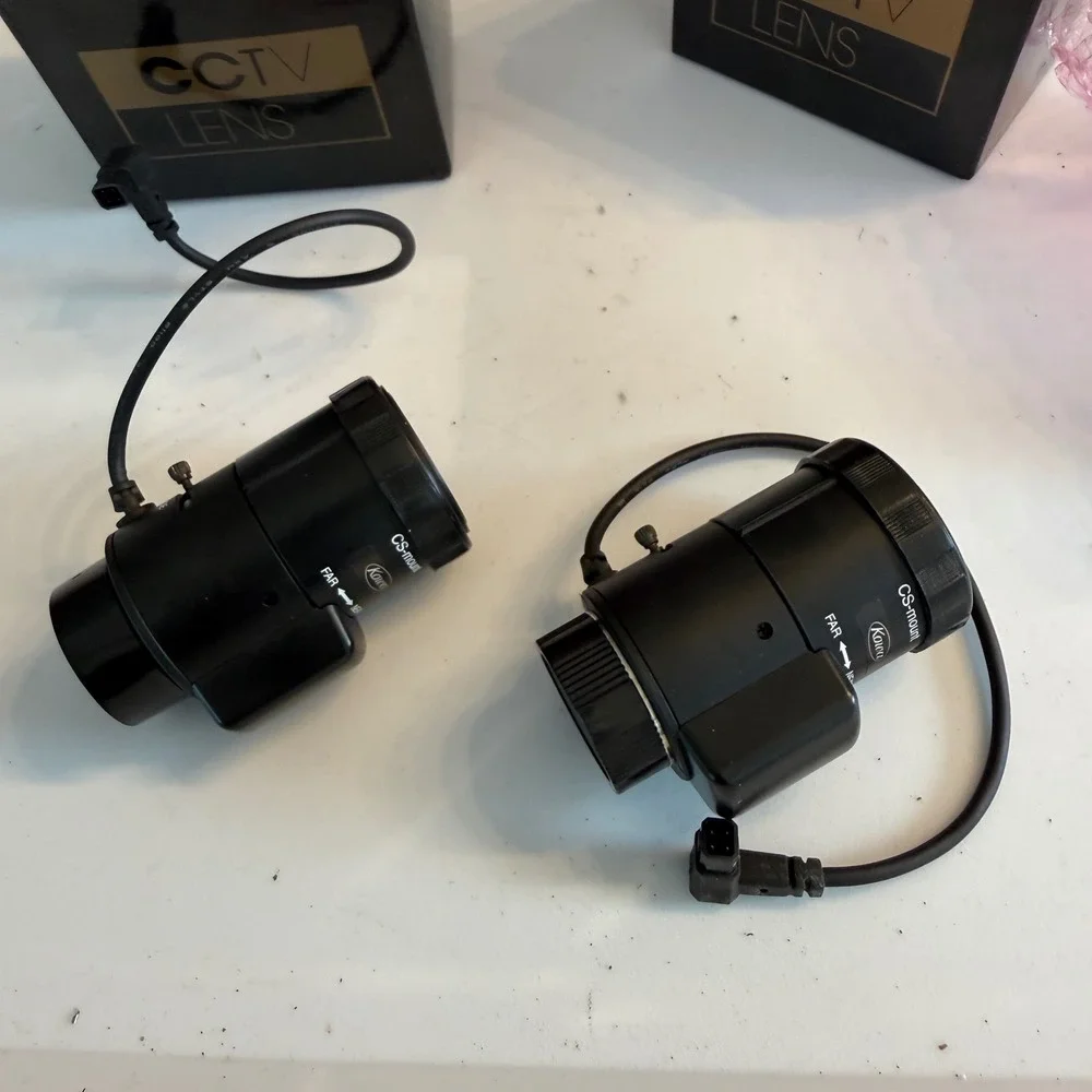 Lot of 2 Kowa 3.5-10mm F1.6 CS-mount CCTV Varifocal Lenses Japan Black
